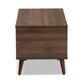 Linas Mid-Century Modern Coffee Table with Walnut Finish for Stylish Living Room Decor