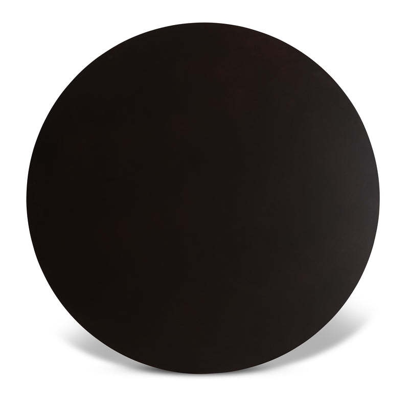 Tilde Dining Table Modern and Contemporary Dark Brown Finished 35-Inch Wide Round Wood