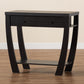 Capote Console Table Modern and Contemporary Espresso Brown Finished Wood 2-Drawer