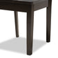 Mina Dining Set Modern Contemporary Transitional Dark Brown Finished Wood 5-Piece