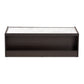 Walker Modern Coffee Table with Dark Brown and Gold Finished Wood and Faux Marble Top