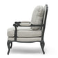 Antoinette Classic French Accent Chair with Antiqued Finish - Elegant Vintage Design for Living Room or Bedroom