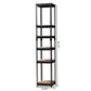 Gavin 5-Shelf Closet Storage Organizer Modern Black Metal Racking System for Efficient Home Organization