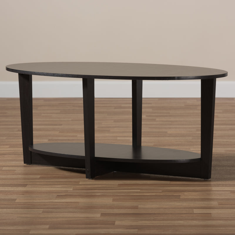 Jacintha Coffee Table - Modern Wenge Brown Finish, Stylish Living Room Furniture, Sleek Design, Functional Accent Piece