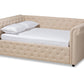 Mabelle Daybed - Modern and Contemporary Beige Fabric Upholstered