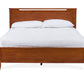 Demitasse Contemporary Twin-Size Bed in Brown Wood - Stylish Modern Design for Cozy Bedrooms