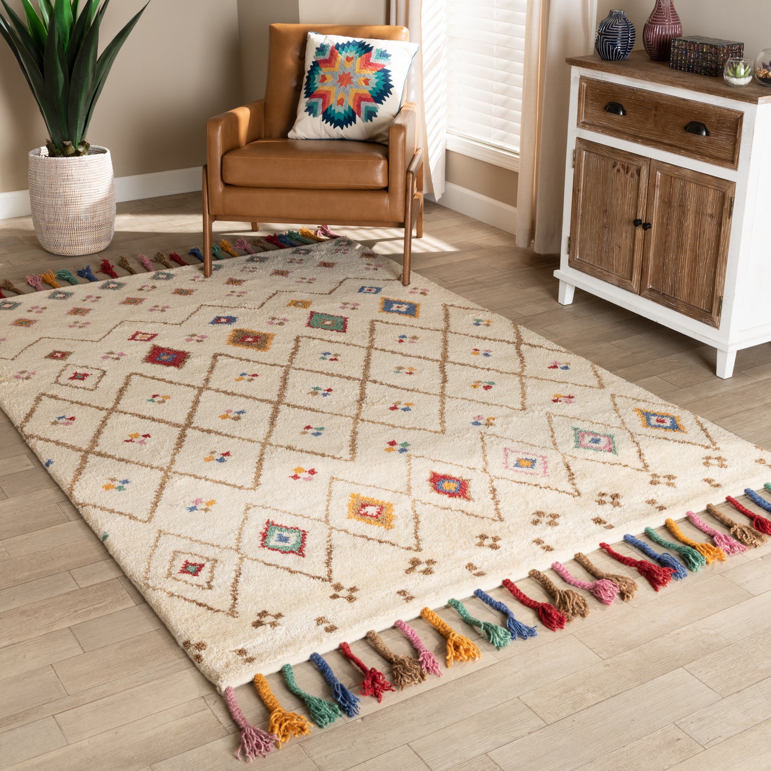 Cremono Area Rug - Modern Multi-Colored Hand-Tufted Wool Design for Stylish Home Décor