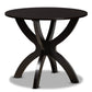 Karla Dining Set Modern and Contemporary Transitional Dark Brown Finished Wood 5-Piece