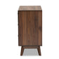 Hartman Mid-Century Modern 3-Drawer Storage Chest in Walnut Brown Finished Wood for Stylish Organization and Décor