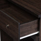 Agni Buffet and Hutch Modern Contemporary Dark Brown Kitchen Cabinet