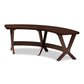 Berlin Dining Bench - Mid-Century Modern Design with Walnut Finish and Curved Wood for Stylish Seating