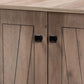 Derek Shoe Cabinet - Modern Rustic Oak Finished Wood with 3 Doors for Stylish Storage Solutions