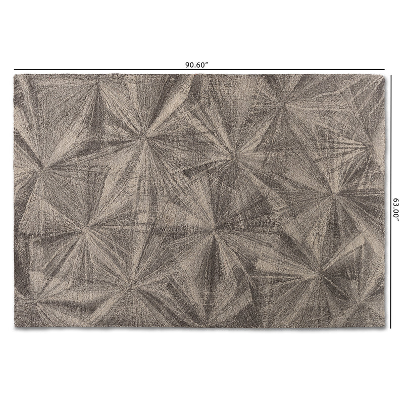 Barret Area Rug Modern Hand-Tufted Grey Wool Design for Stylish Home Décor