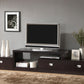 Marconi Modern Asymmetrical Brown TV Stand with Storage and Contemporary Style