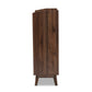 Lena Mid-Century Modern Chest - 5-Drawer Walnut Brown Wood Storage Unit for Bedroom or Living Room