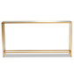 Alessa Console Table - Modern Glam Design with Gold Metal and Mirrored Glass Accents for Elegant Home Decor