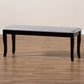 Cornelie Dining Bench Modern Contemporary Transitional Grey Fabric Upholstered Dark Brown Finished Wood