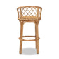 Orchard Bohemian Rattan Bar Stool in Natural Brown - Stylish Seating for Home Bars and Kitchens