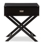 Curtice End Table Modern and Contemporary Black 1-Drawer Wooden