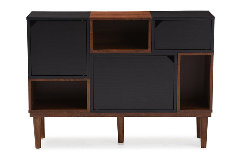 Anderson Sideboard Mid-century Retro Modern Oak Espresso Wood Storage Cabinet for Stylish Home Organization