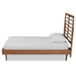 Rayna Twin Size Platform Bed - Mid-Century Modern Walnut Brown Wood, Stylish and Durable Bedroom Furniture