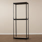 Gavin Black Metal 3-Shelf Closet Organizer for Efficient Storage and Organization