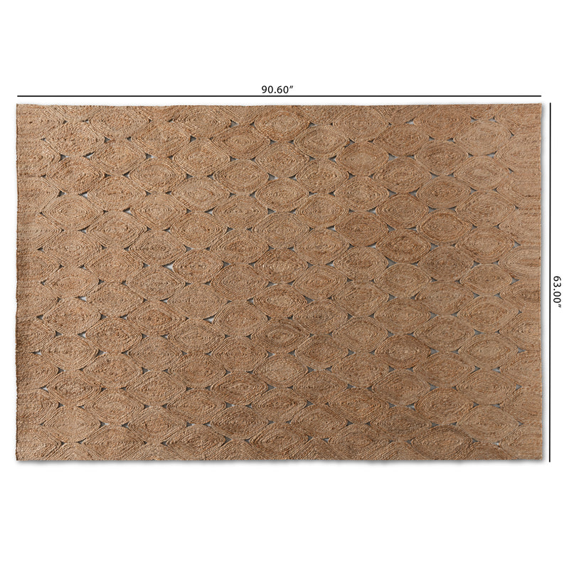 Addis Handwoven Hemp Area Rug - Modern Contemporary Design for Stylish Home Décor