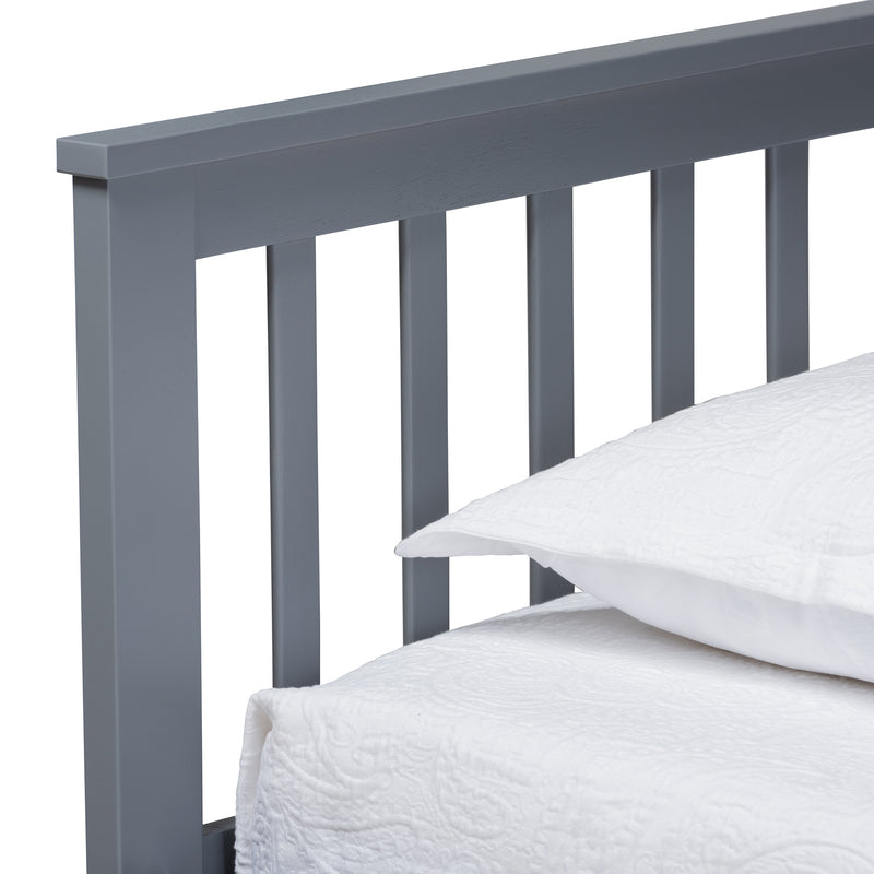 Trine Twin Size Daybed with Trundle Classic Grey Finished Wood Design for Versatile Sleeping and Seating Solutions