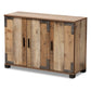 Cyrille Shoe Cabinet - Modern Farmhouse Style with Rustic Wood Finish and 3 Doors for Stylish Storage Solutions