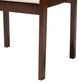 Helene Mid-Century Modern Dining Set 7-Piece Cream Fabric and Dark Brown Finished Wood for Stylish Dining Rooms