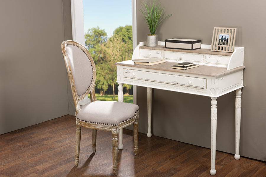 Anjou Writing Desk Traditional French Accent Furniture for Home Office or Study Elegant Design with Classic Charm