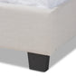 Ansa Bed - Modern and Contemporary Beige Fabric Upholstered