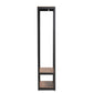 Elton Closet Organizer Modern Black Finished Metal 3-Shelf Free-Standing Storage Solution for Home and Office