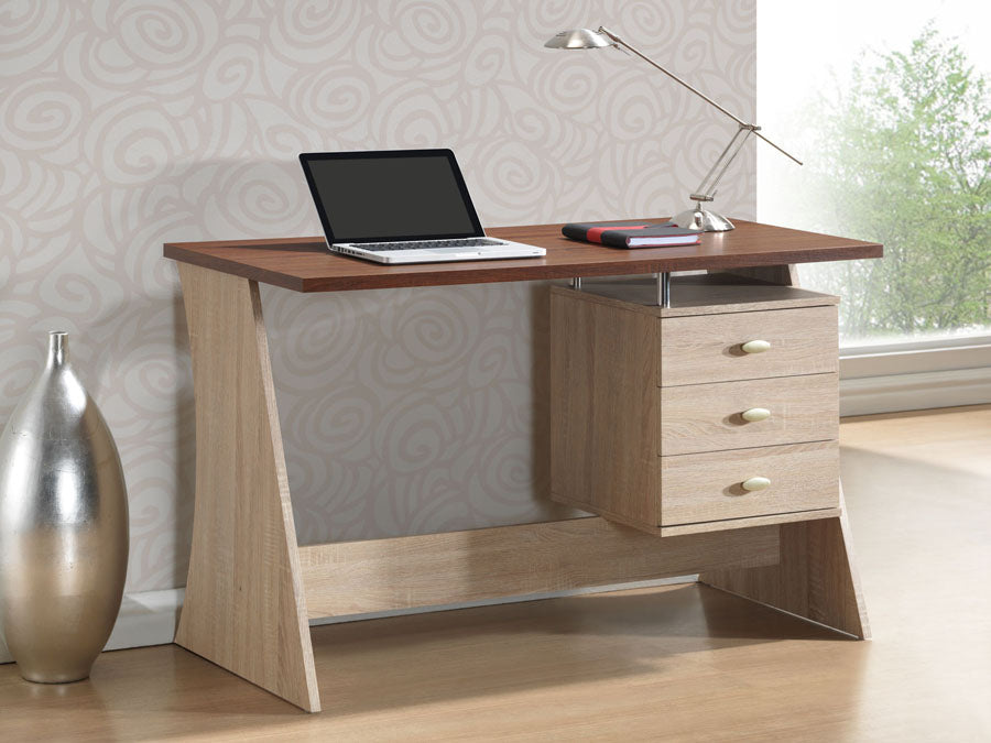 Parallax Writing Desk - Modern Home Office Desk with Sleek Design, Adjustable Height, and Ample Storage for Enhanced Productivity