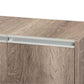 Langston Shoe Cabinet - Modern Weathered Oak 2-Door Storage Solution for Shoes and Accessories