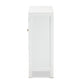 Jaela Bathroom Storage Cabinet Modern White Finished Wood 2-Door Organizer for Stylish Home Décor and Efficient Space Management