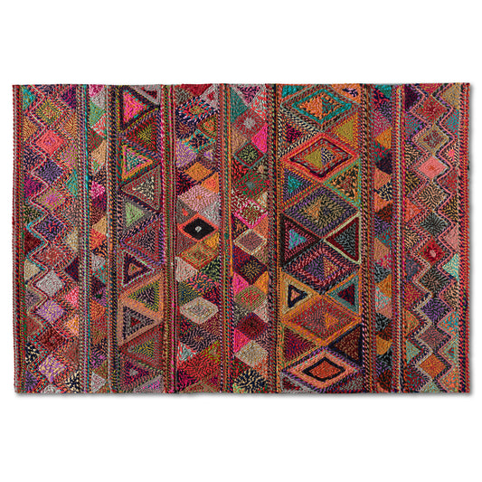 Bagleys Area Rug - Modern Multi-Colored Handwoven Fabric Design for Stylish Home Decor