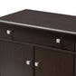 Dariell Shoe Cabinet in Modern Wenge Brown Finish for Stylish Storage Solutions