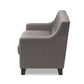 Arcadia Sofa Modern and Contemporary Grey Fabric Upholstered Button-Tufted Living Room 3-Seater