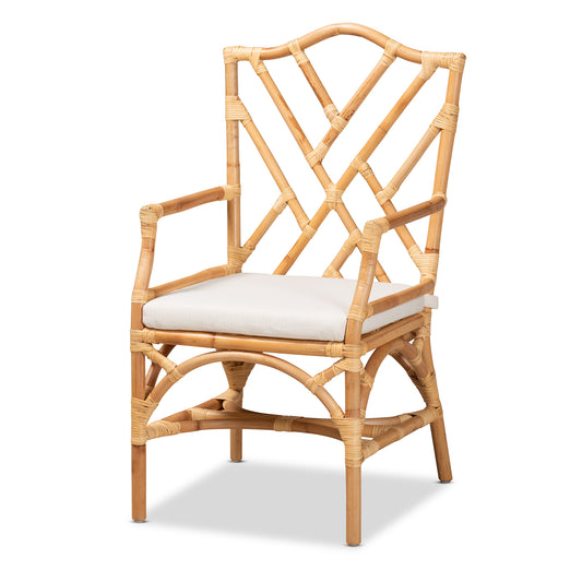 Delta Rattan Dining Chair Modern Contemporary Design with Natural Finish for Stylish Dining Spaces