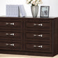 Colburn Dresser - Modern and Contemporary 6-Drawer Dark Brown Finish Wood Storage