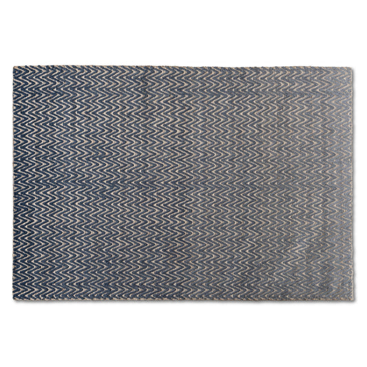 Alcoy Area Rug Modern Handwoven Wool in Blue for Stylish Home Décor