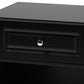 Chase End Table Modern Transitional Black Finished 1-Drawer Wood