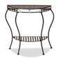 Laraine Modern Black Metal Outdoor Console Table for Patio, Garden, or Entryway Decor