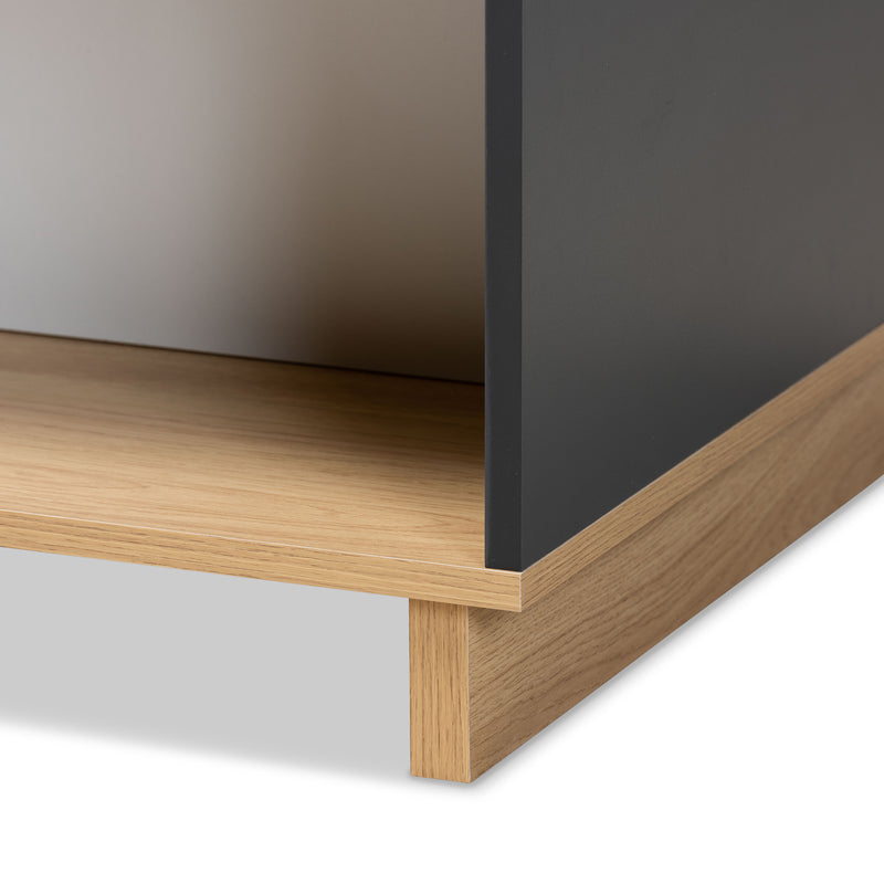 Marigold Coffee Table - Modern Multicolor Oak Brown and Grey Finished Wood Storage Solution