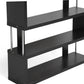 Barnes Bookcase Dark Brown Three-Shelf Modern