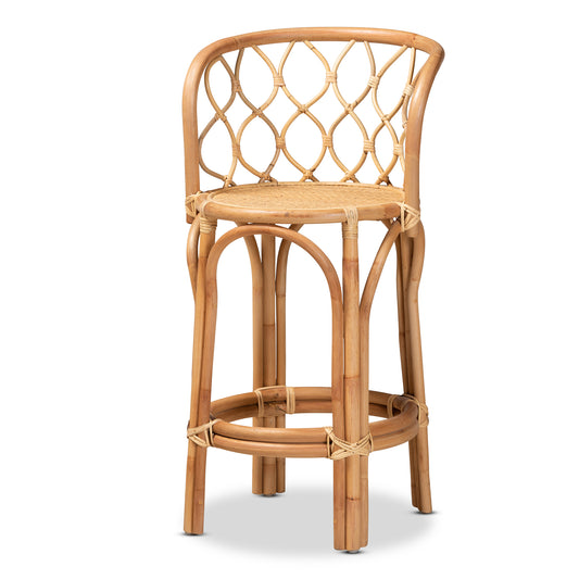 Diana Rattan Counter Stool - Modern Contemporary Design with Natural Finish for Stylish Seating