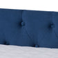 Larkin Daybed - Modern and Contemporary Navy Blue Velvet Fabric Upholstered with Trundle