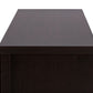 Gerhardine TV Cabinet Dark Brown Wood 63-Inch with 3 Drawers