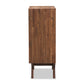 Sierra Mid-Century Modern Chest - 5-Drawer Brown Wood Storage Unit for Bedroom or Living Room